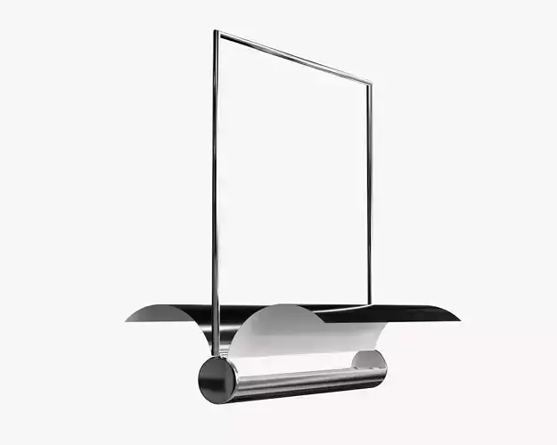 Vintage luminescent lamp game ready Cinema 4d model