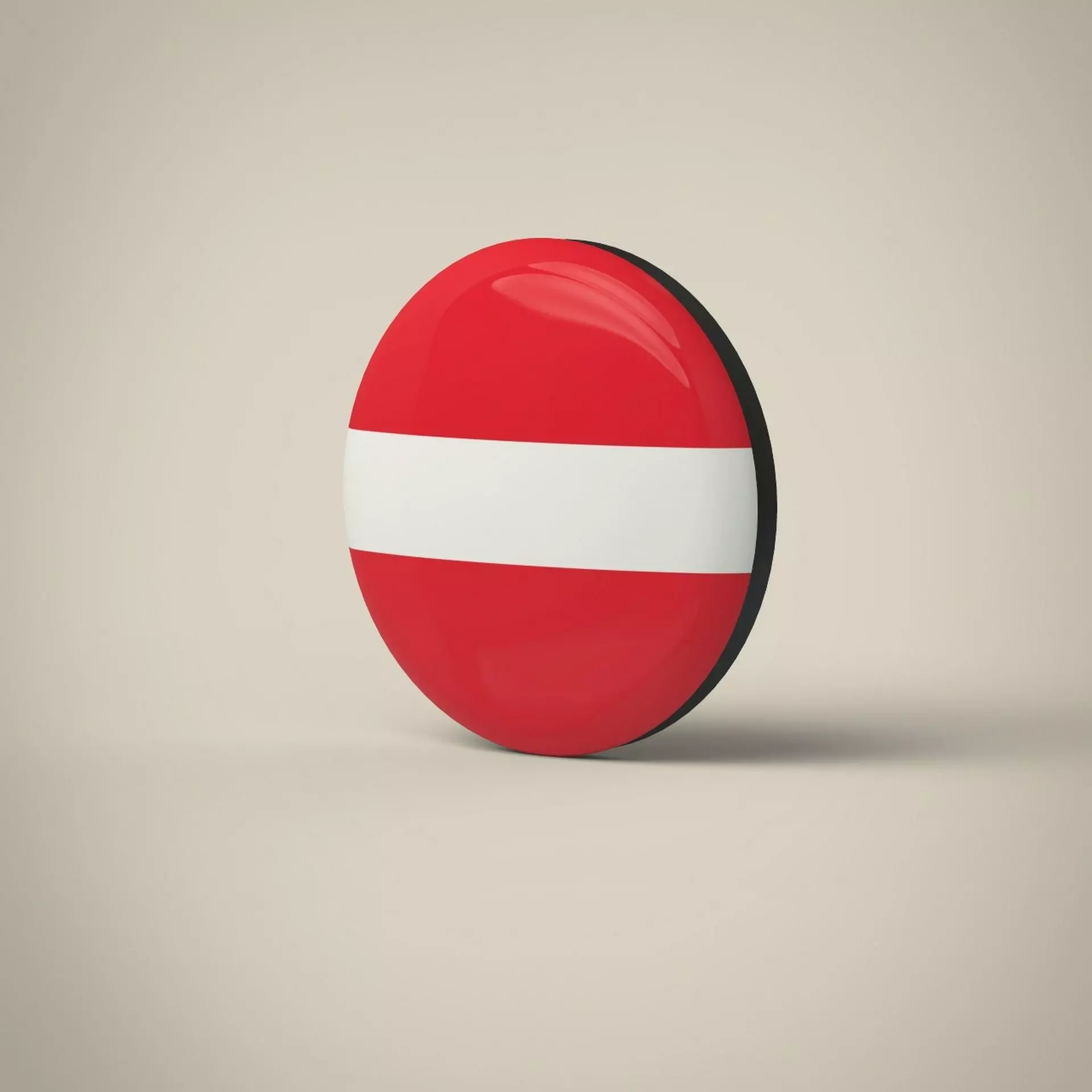 Austria Badge Low-poly 3D model_0