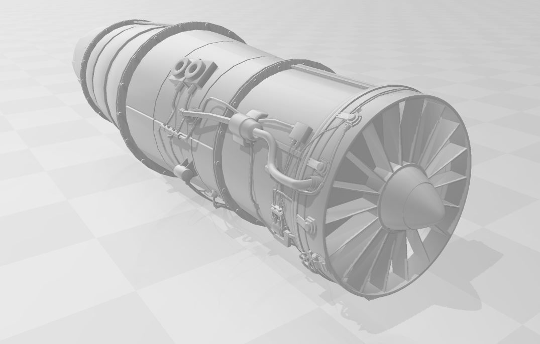 Jet Engine 3D model_1