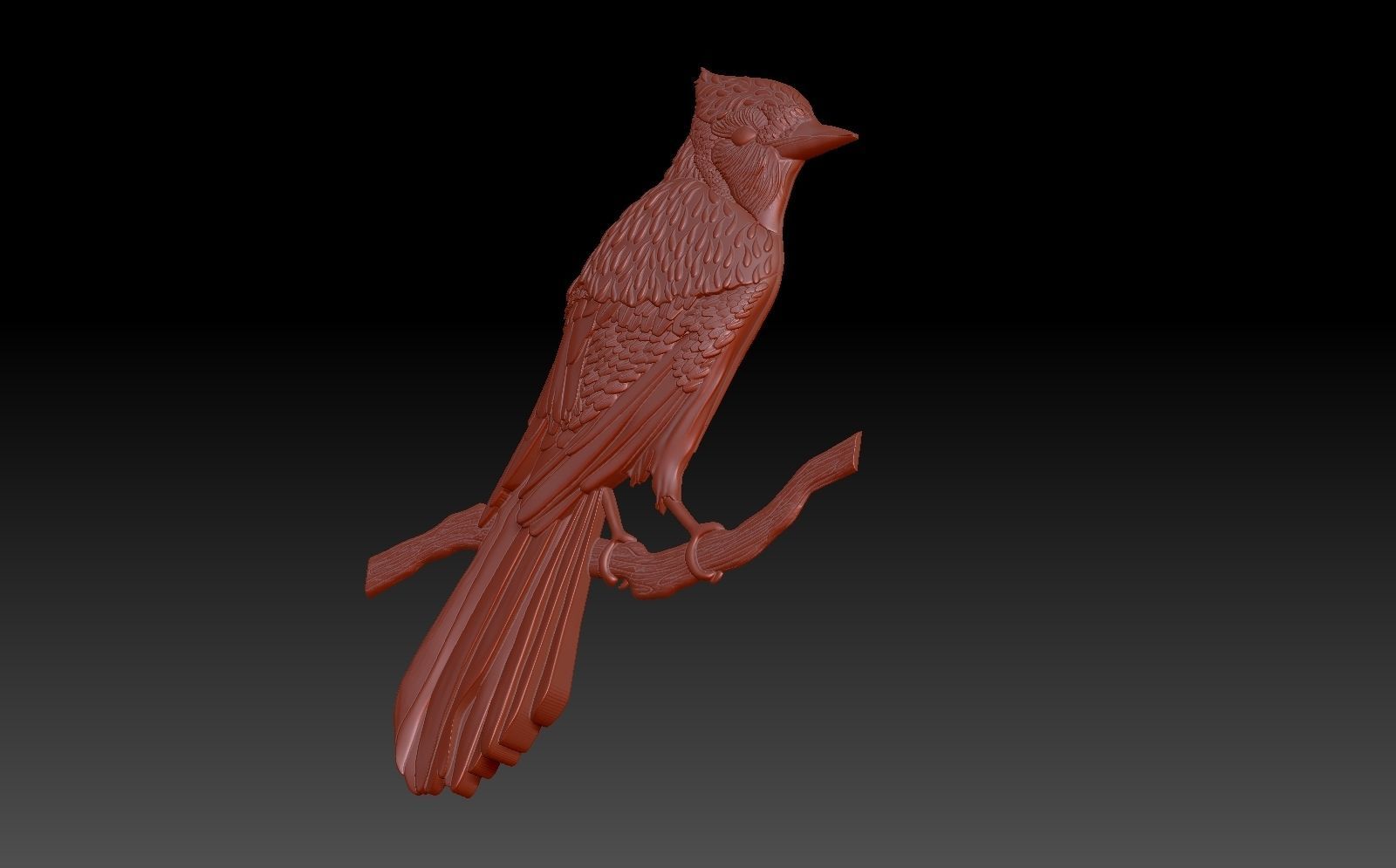 Woodpecker Bird 3D print model_1