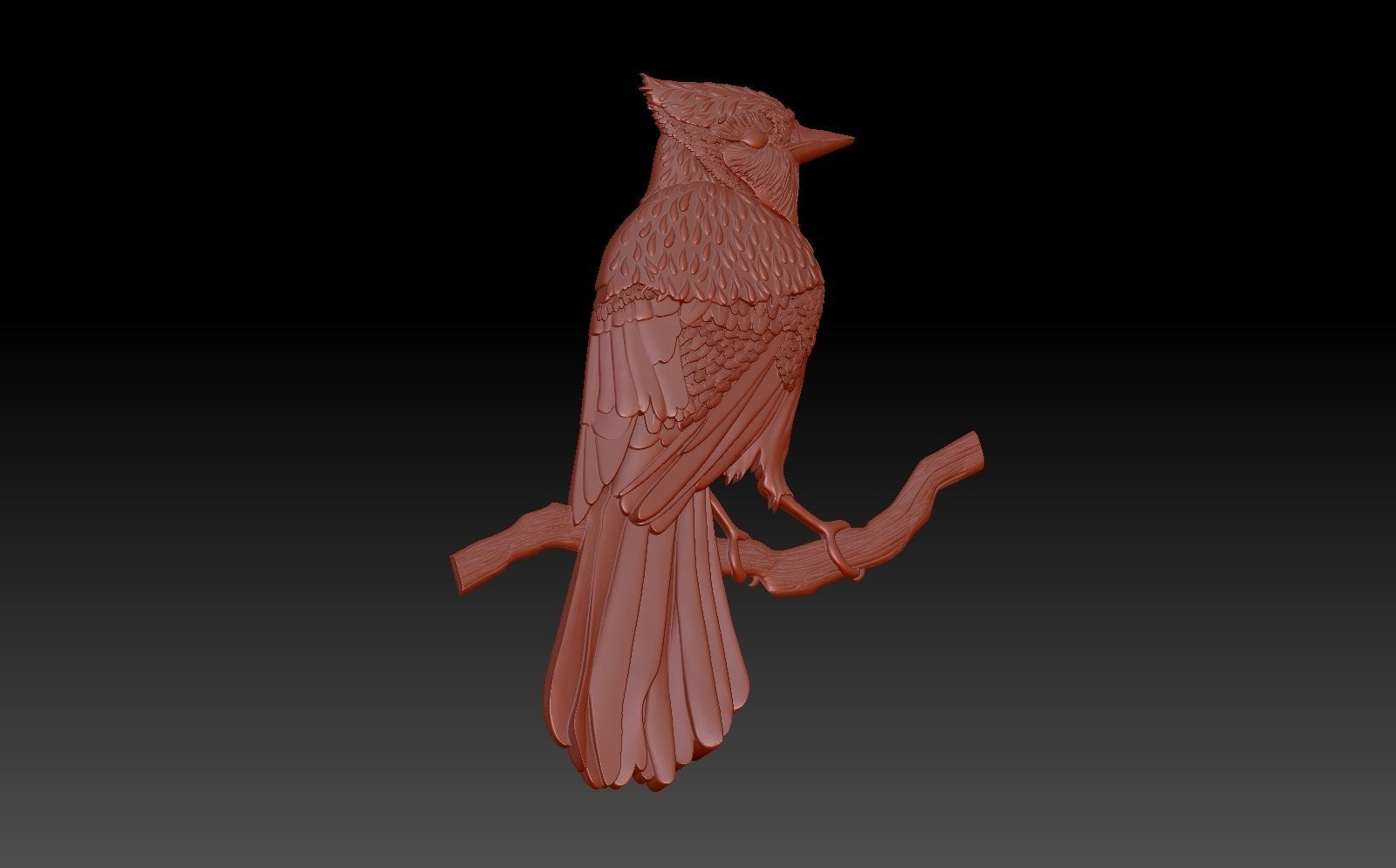 Woodpecker Bird 3D print model_2