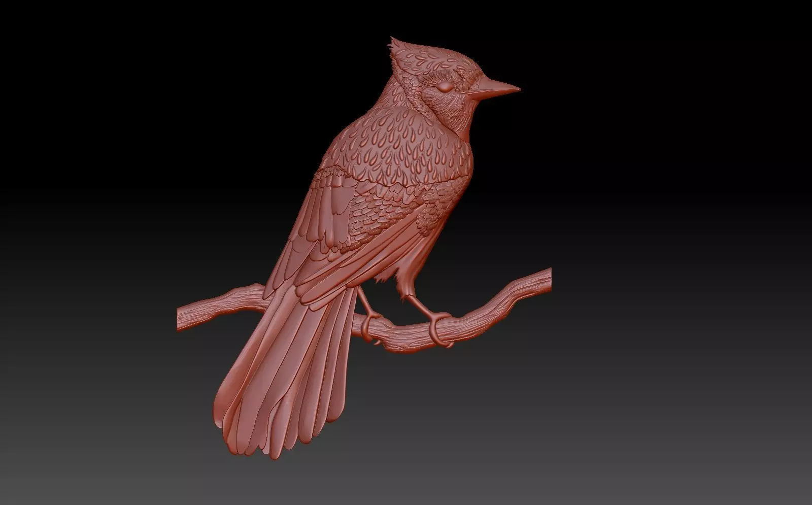 Woodpecker Bird 3D print model_0