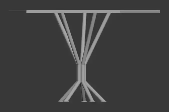 Table hexagonal