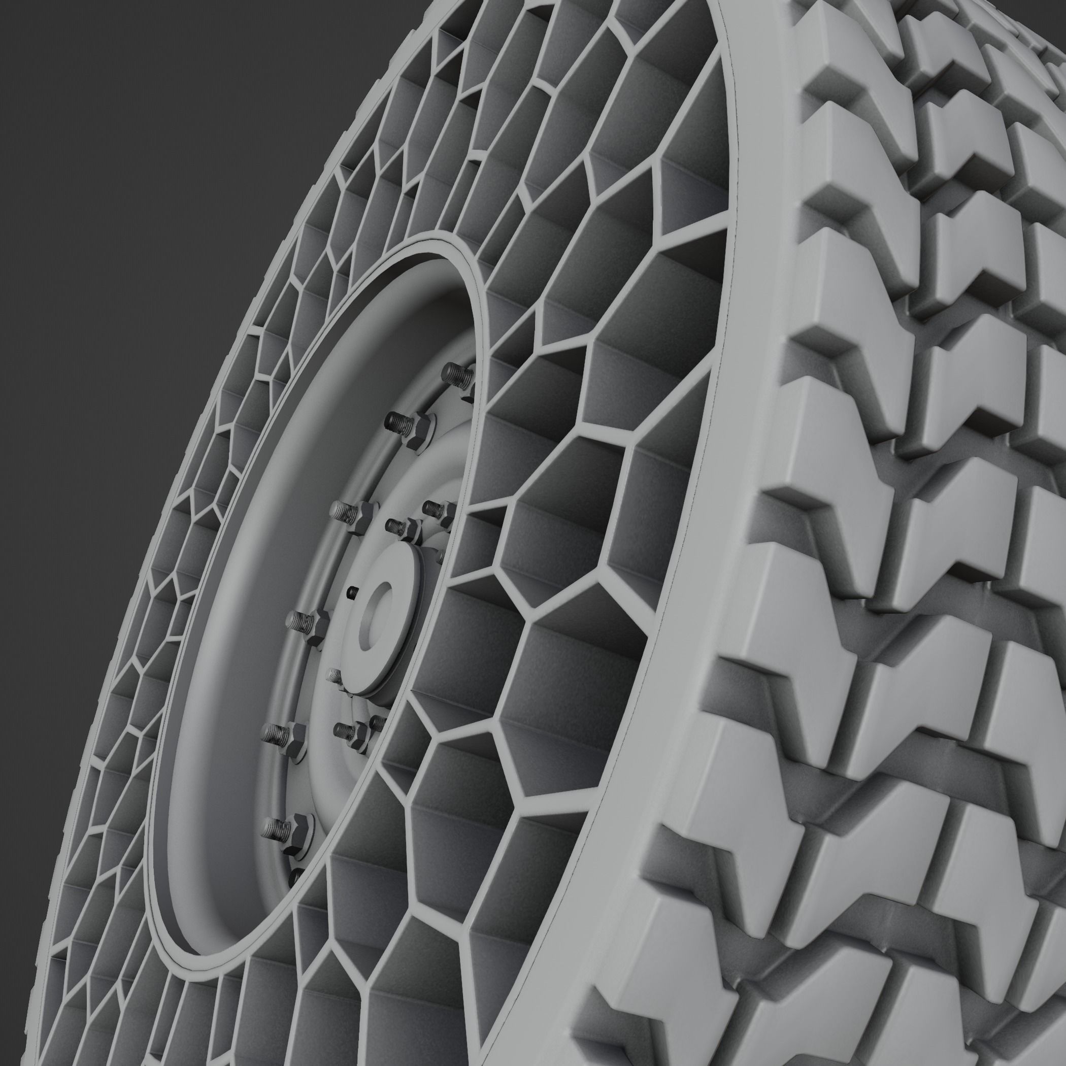 Future NPT Tire Low-poly 3D model_11