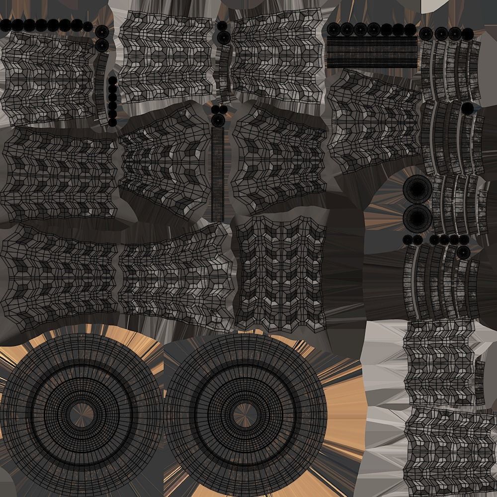 Future NPT Tire Low-poly 3D model_10