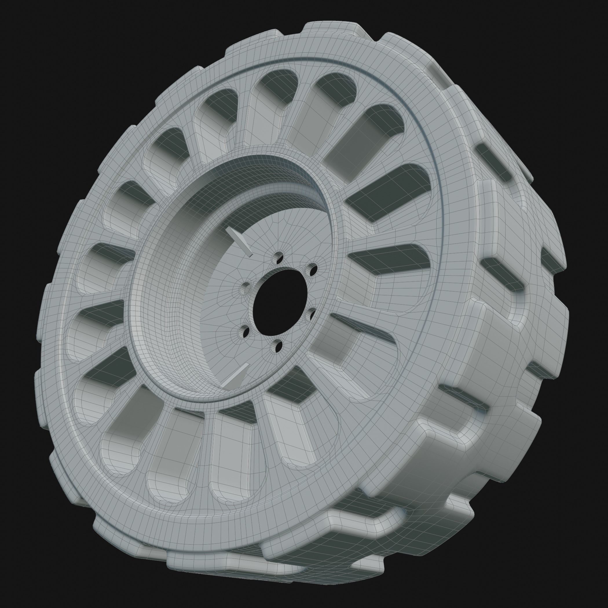 Future Truck Wheel NPT 3D 3D model_13