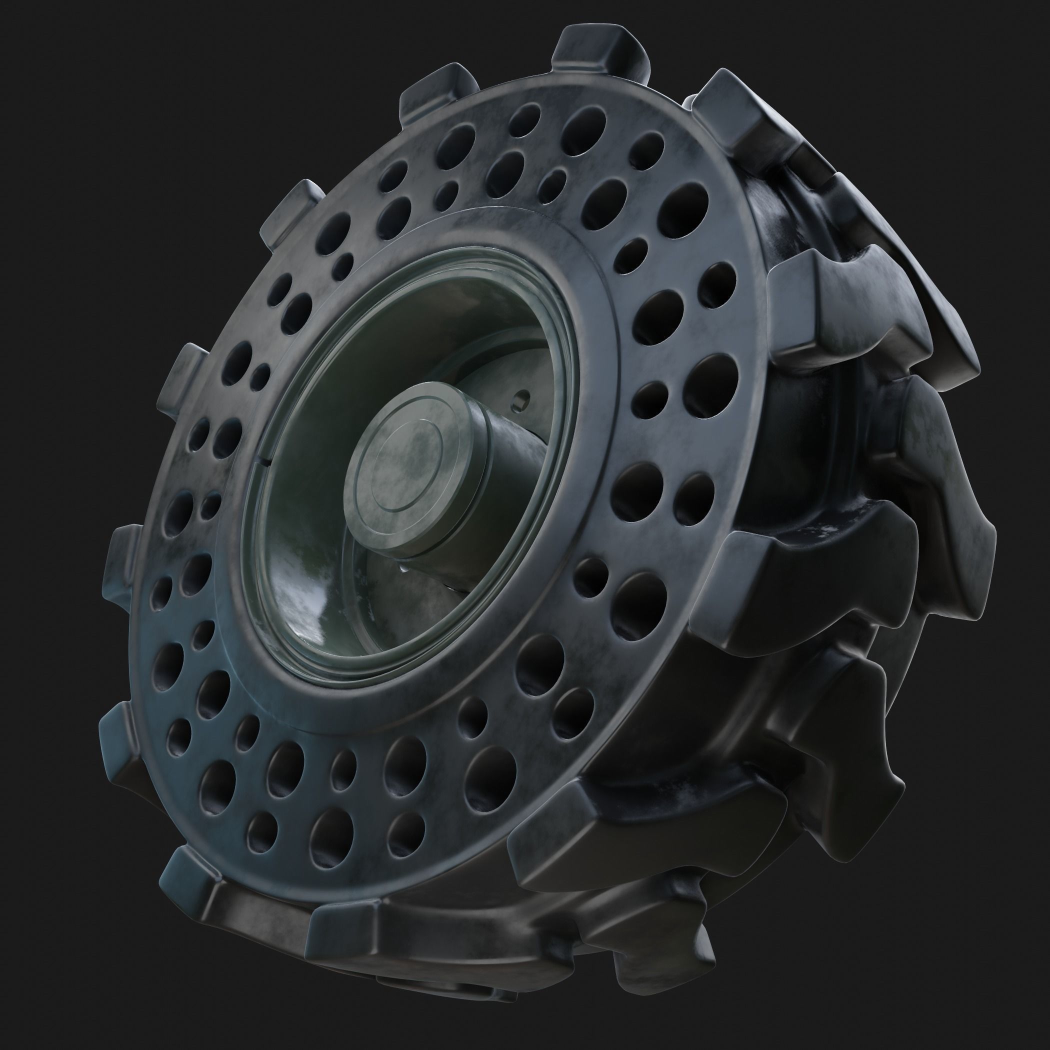 Future Truck Wheel NPT 02 3D model_6