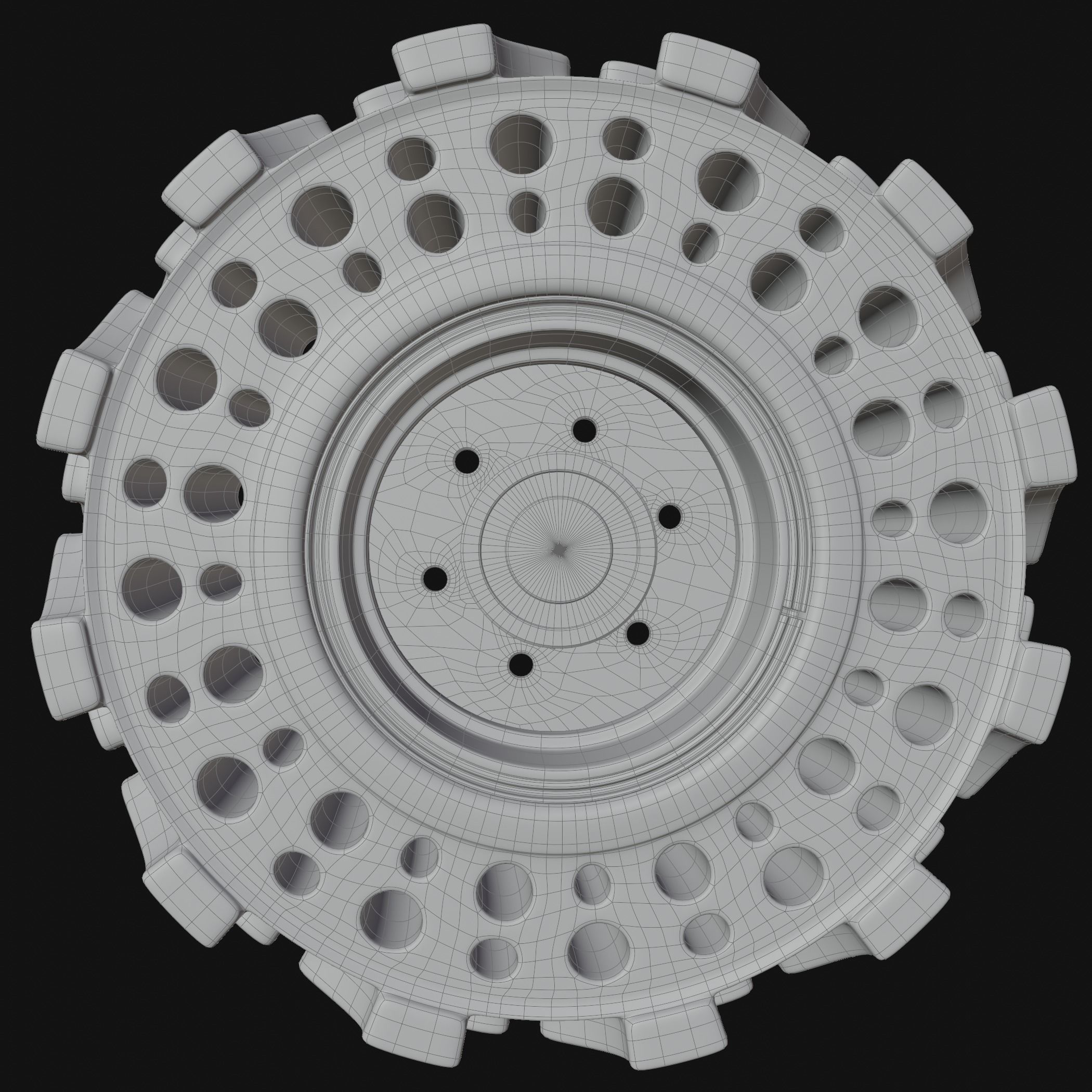 Future Truck Wheel NPT 02 3D model_11