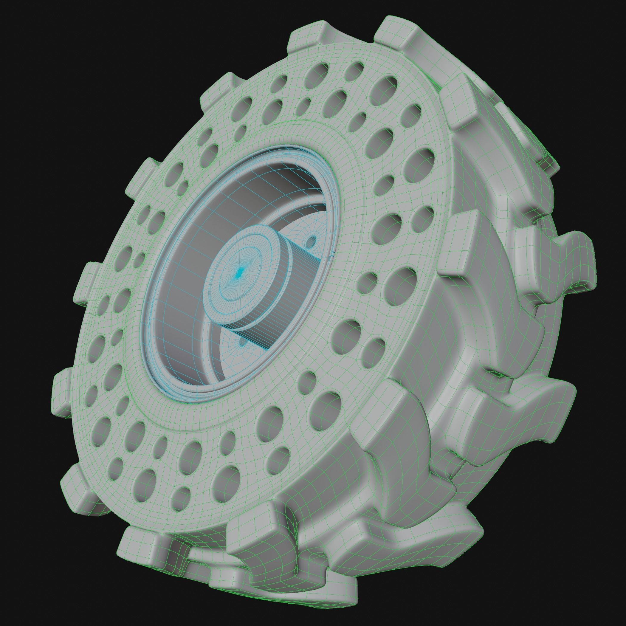 Future Truck Wheel NPT 02 3D model_12