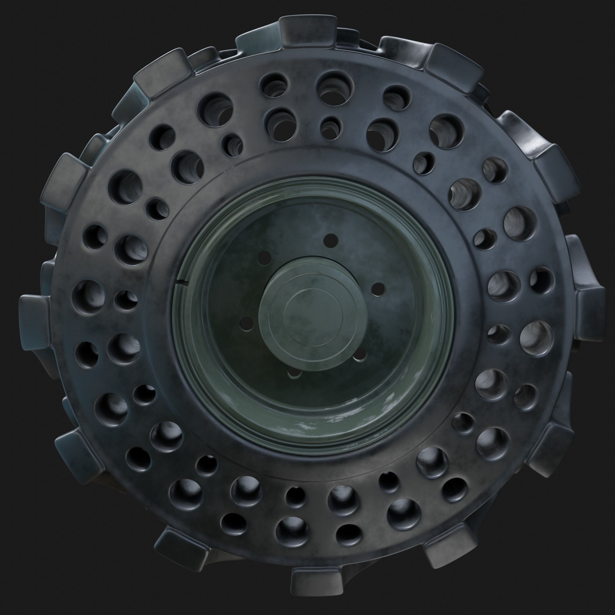 Future Truck Wheel NPT 02 3D model_7
