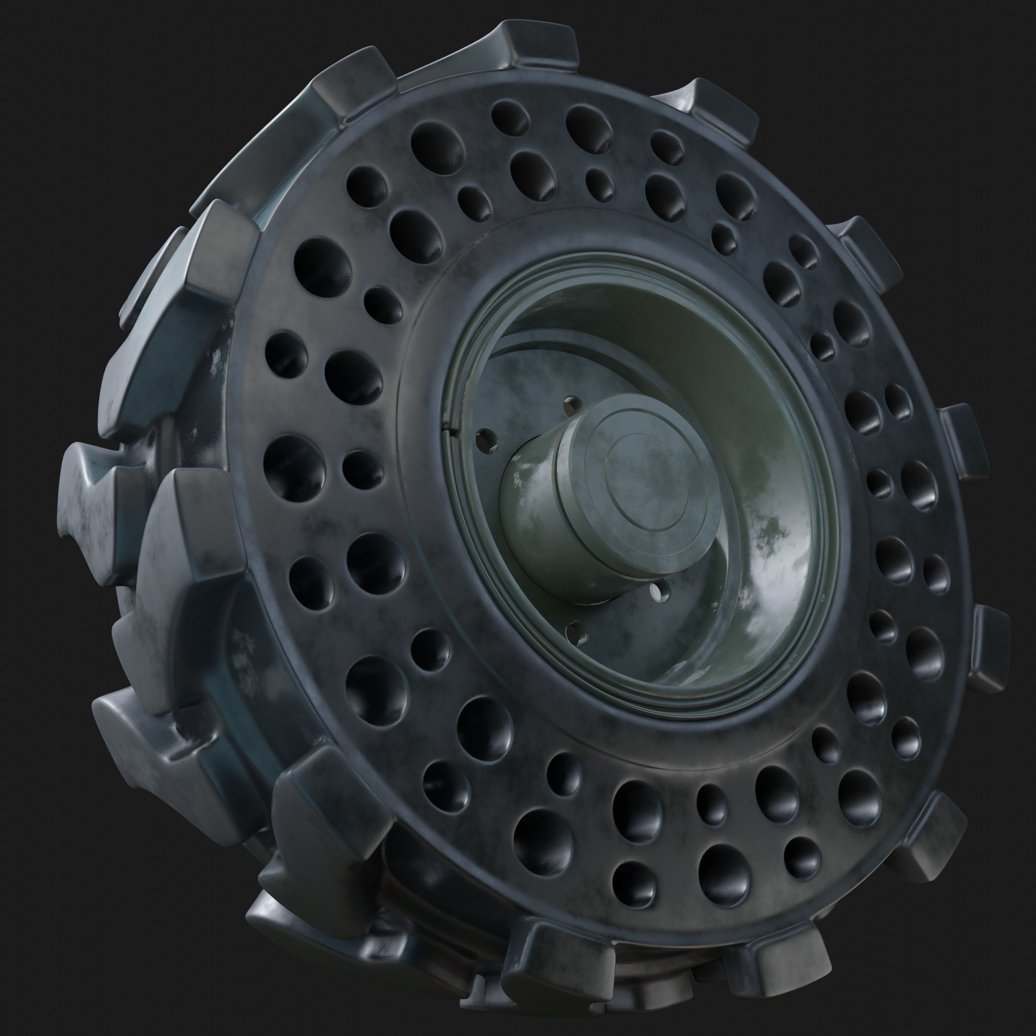 Future Truck Wheel NPT 02 3D model_3