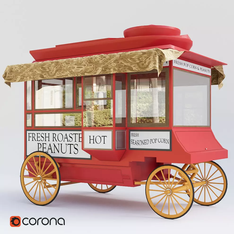 Popcorn Machine Free 3D model