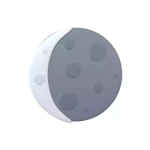 Twitter Version 1 Waning Crescent Moon V1 001