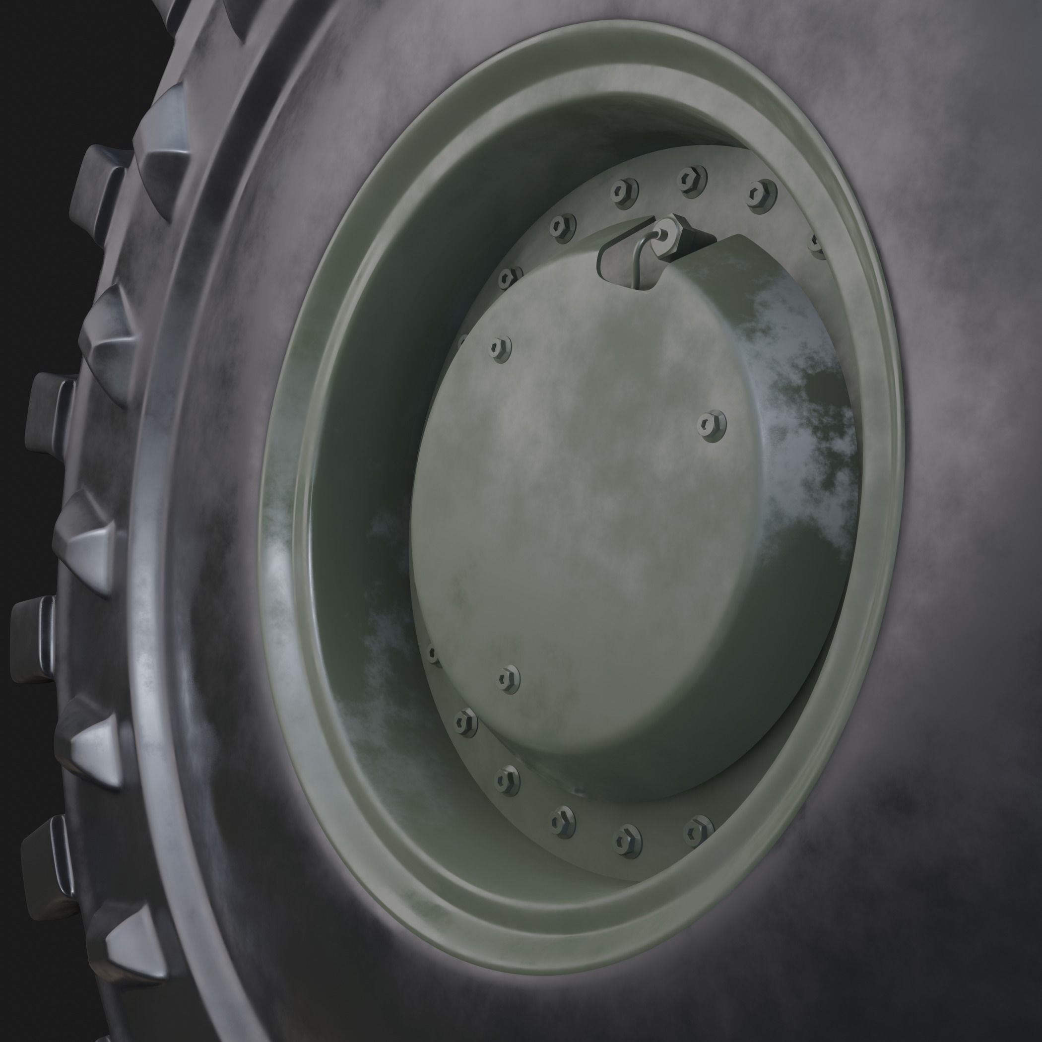 Military Vehicles Wheel 3D model 3D model_8