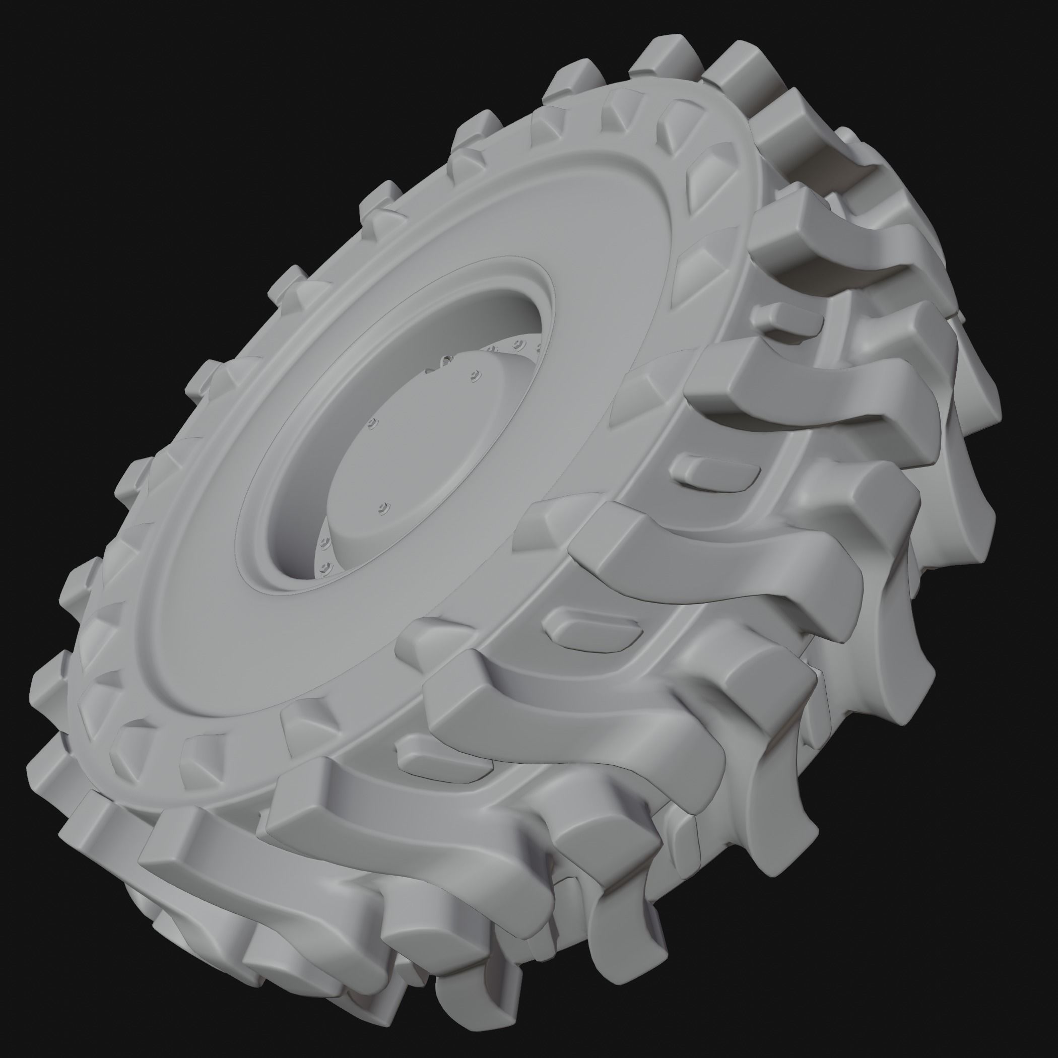 Military Vehicles Wheel 3D model 3D model_17