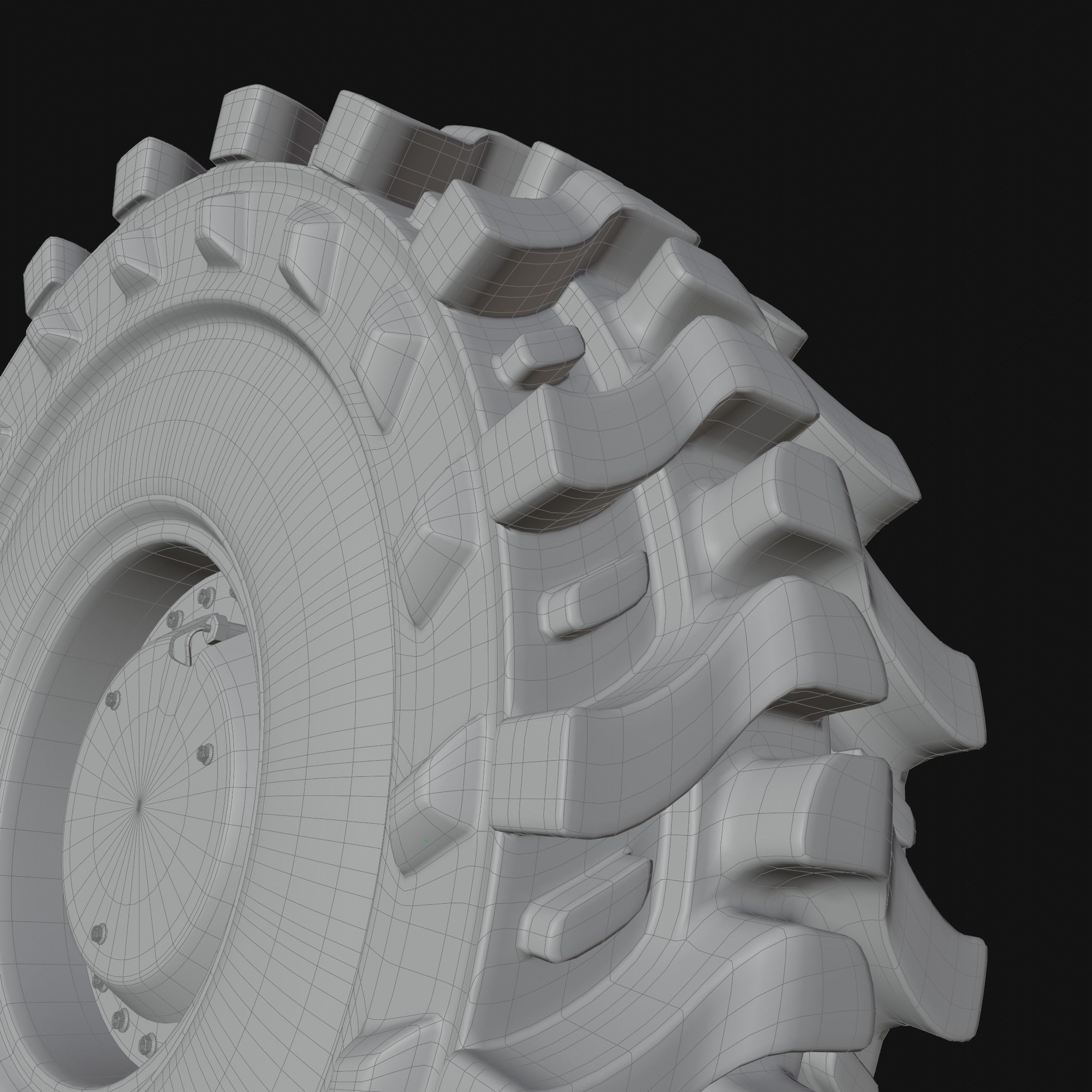 Military Vehicles Wheel 3D model 3D model_11