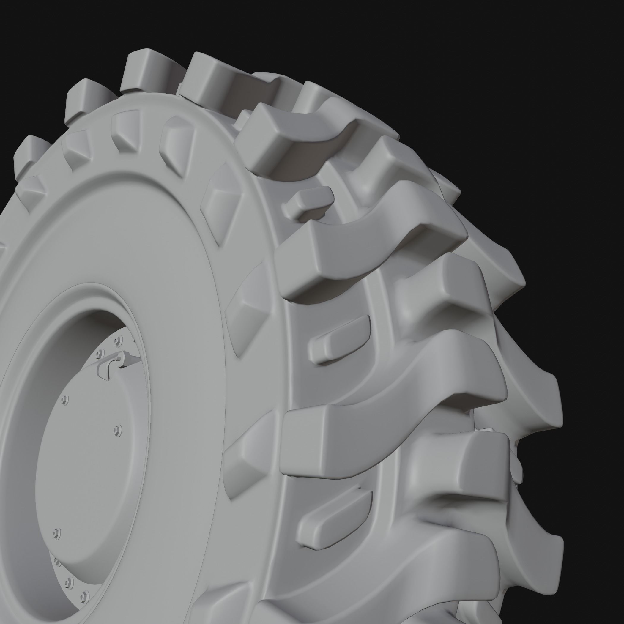 Military Vehicles Wheel 3D model 3D model_10