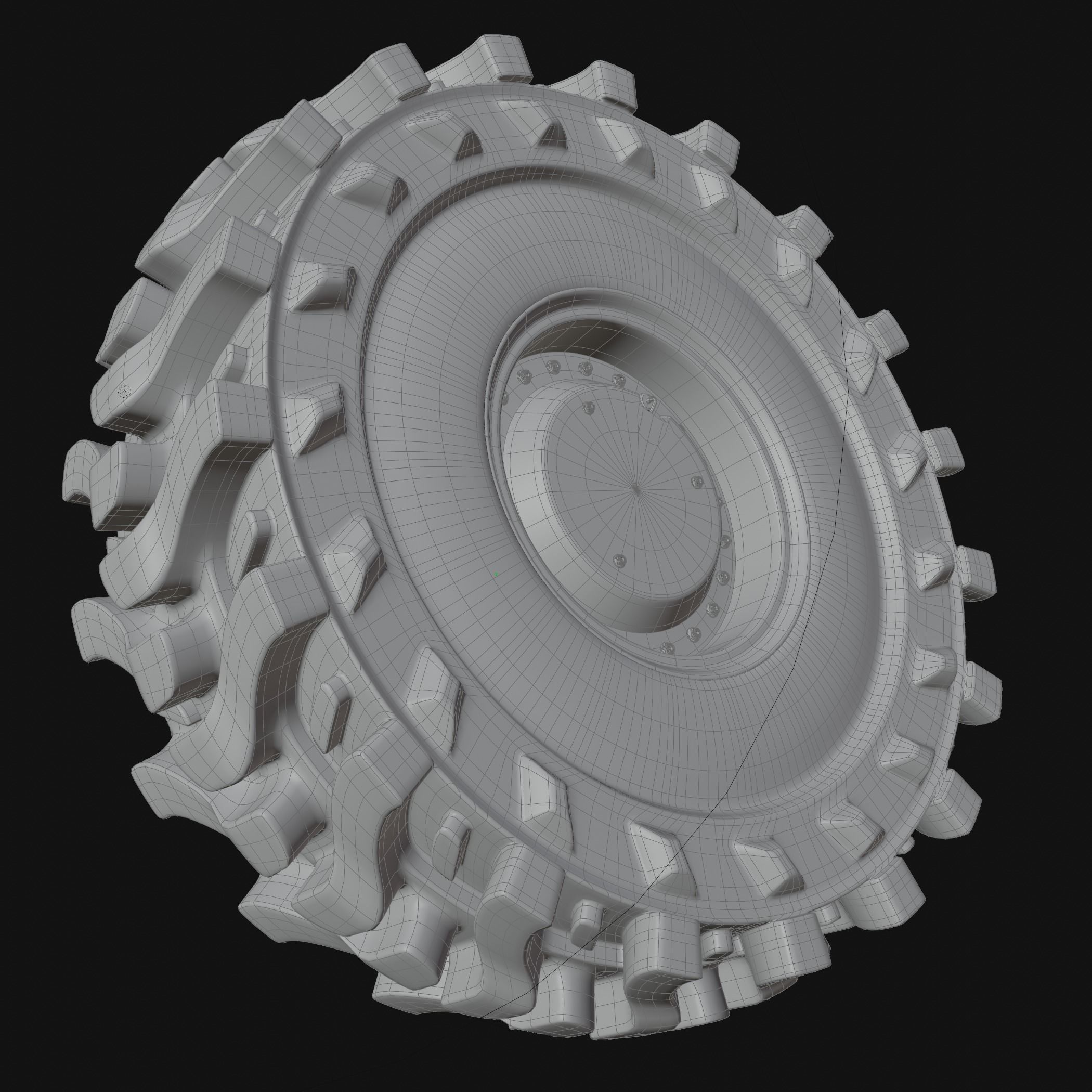 Military Vehicles Wheel 3D model 3D model_13