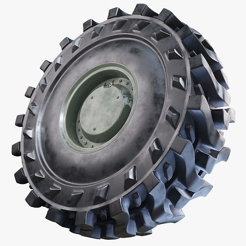 Military Vehicles Wheel 3D model 3D model
