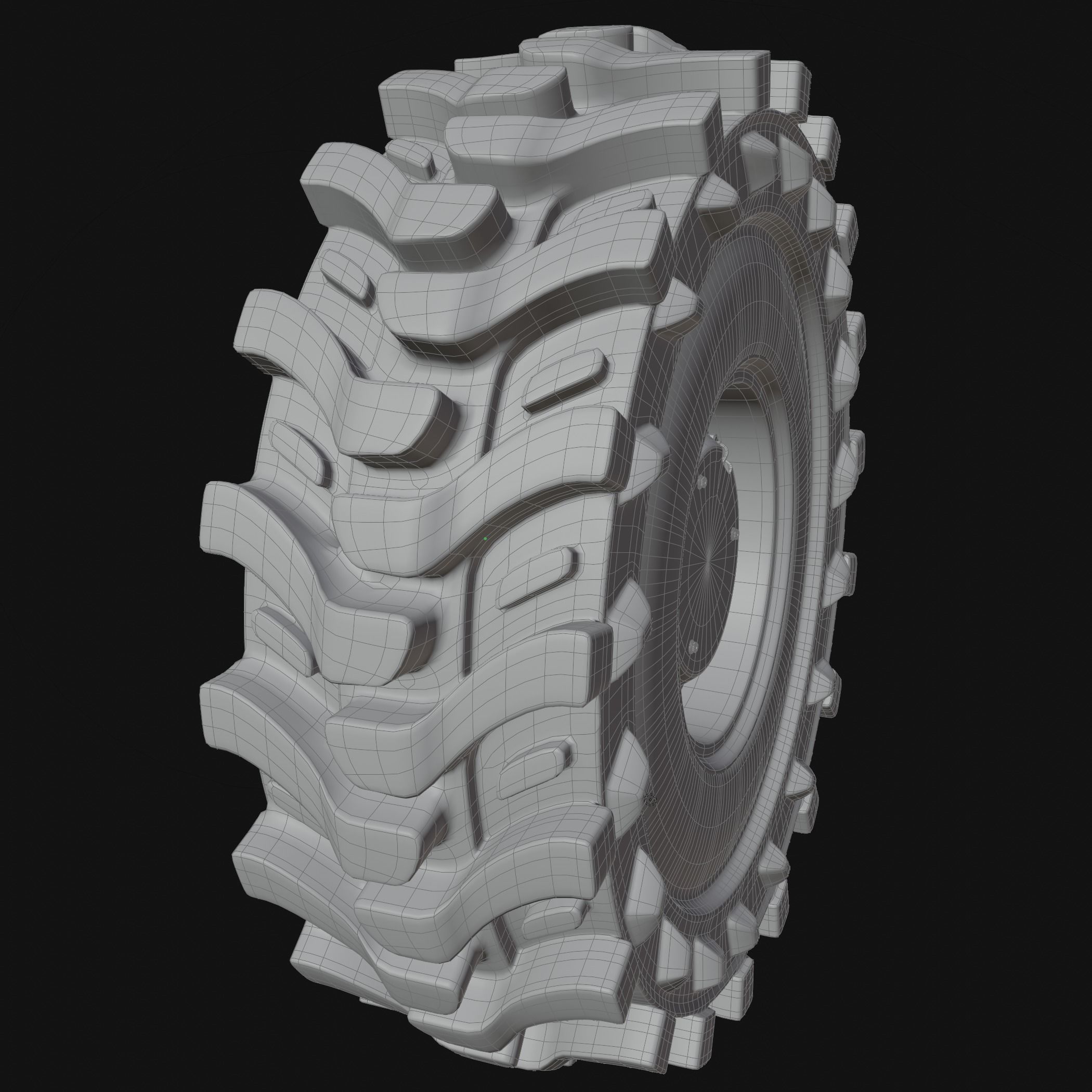 Military Vehicles Wheel 3D model 3D model_14
