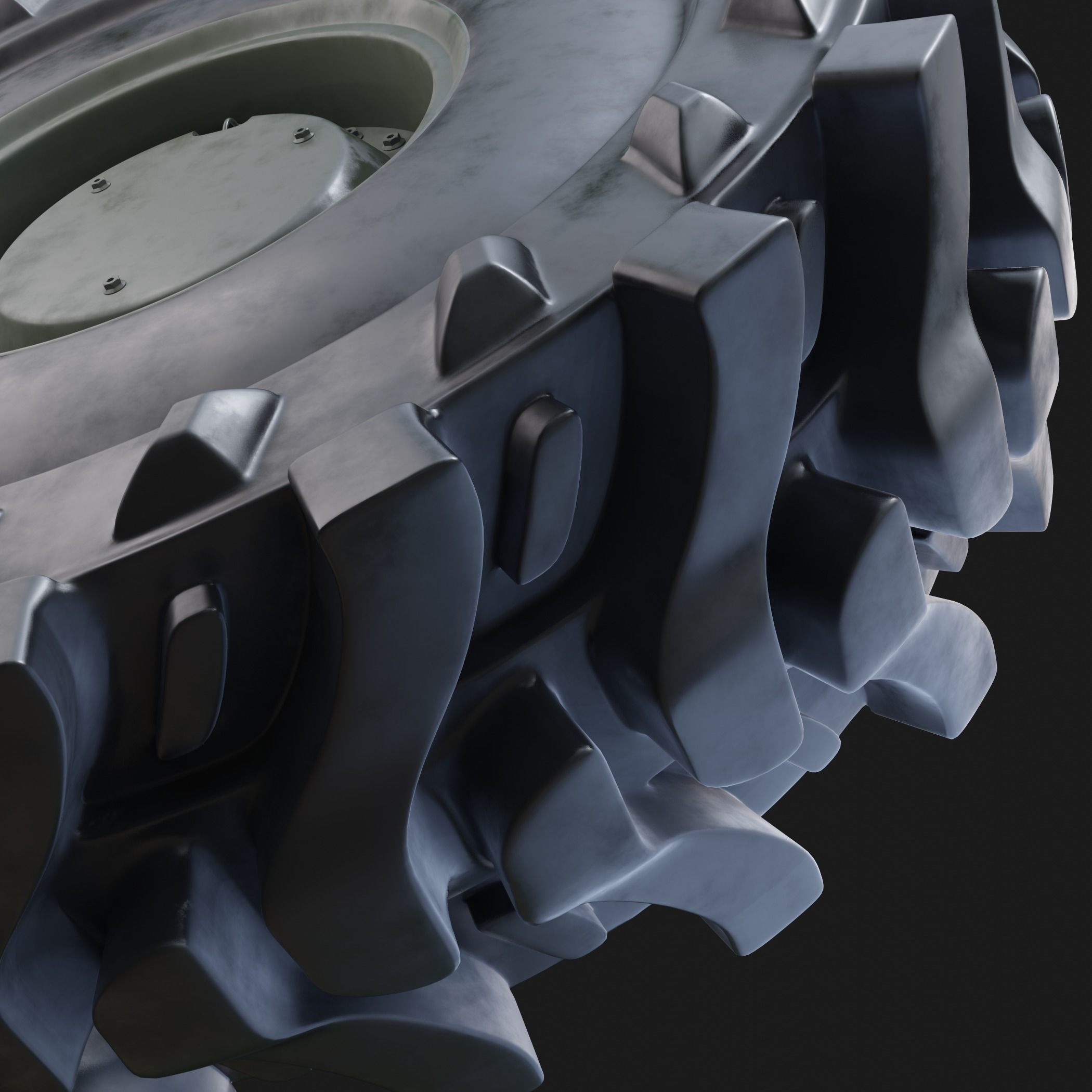 Military Vehicles Wheel 3D model 3D model_6