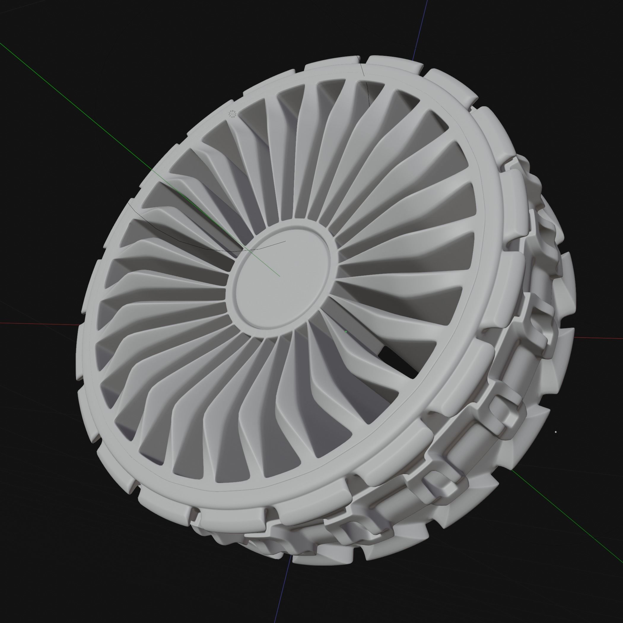 Air Free Wheel 3D 3D model_8