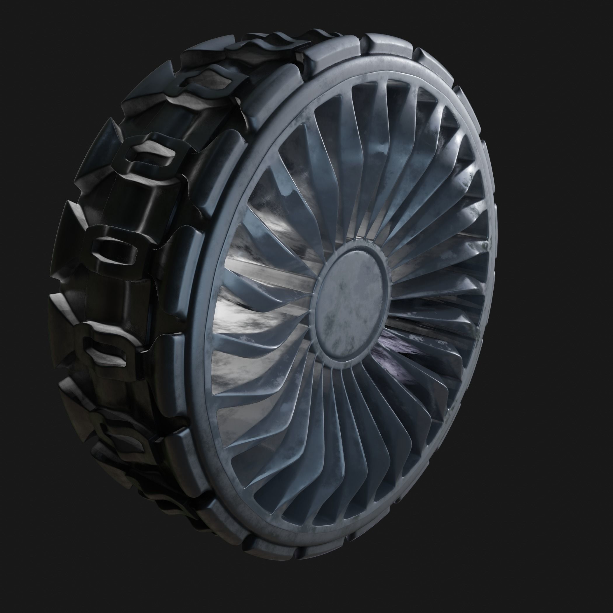 Air Free Wheel 3D 3D model_6