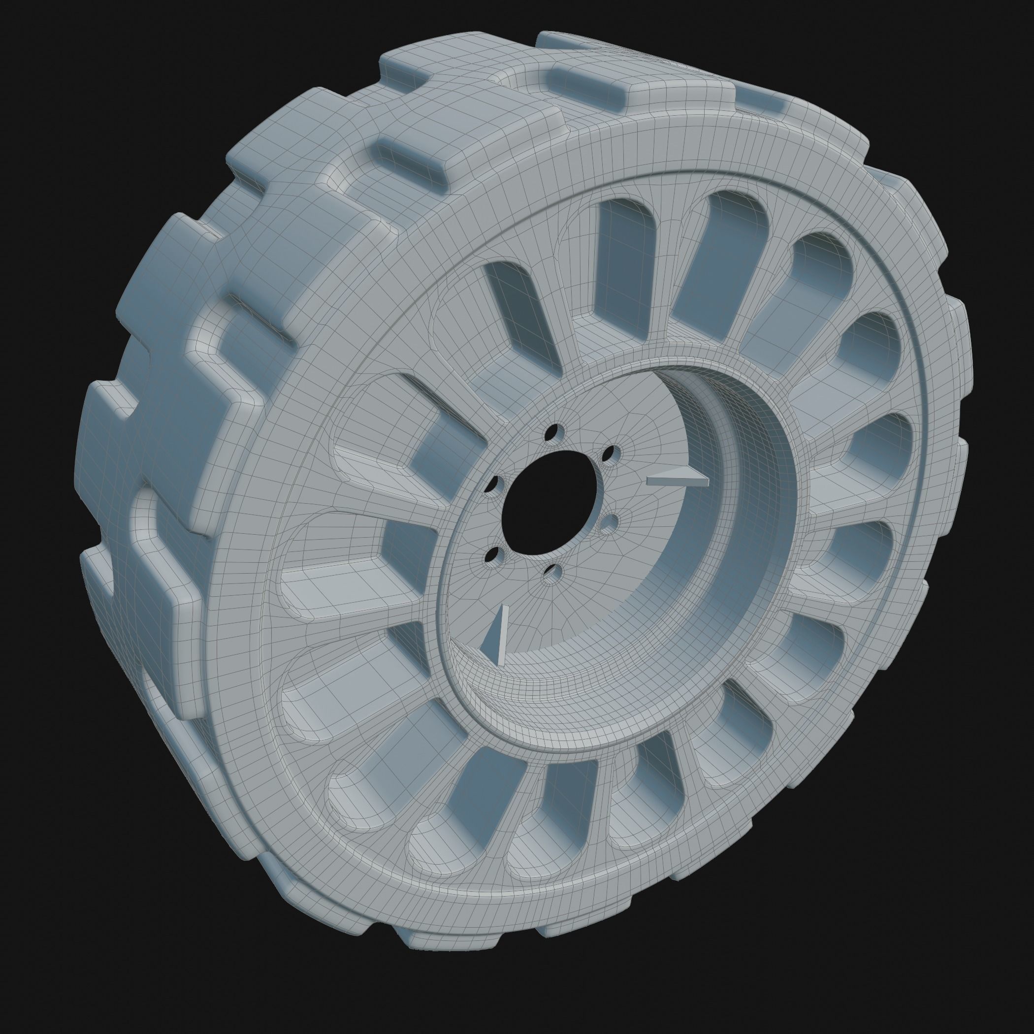 Future Truck Wheels 3D 3D Model Collection_26