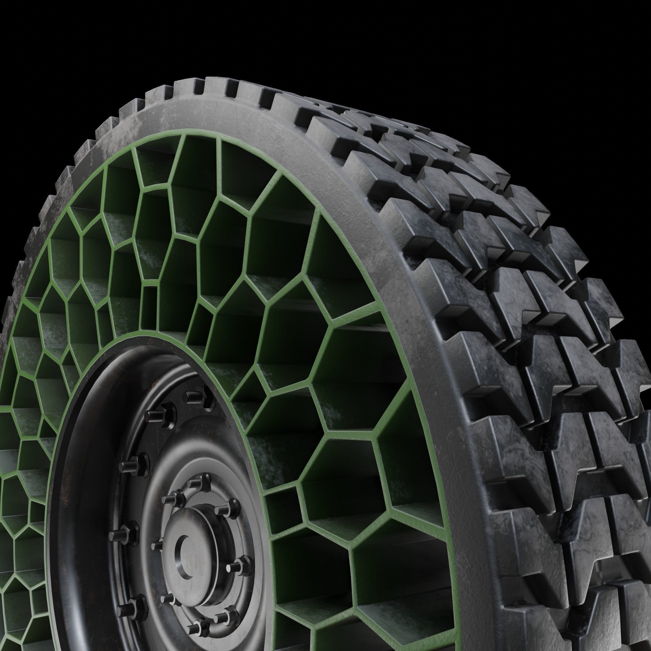 Future Truck Wheels 3D 3D Model Collection_18
