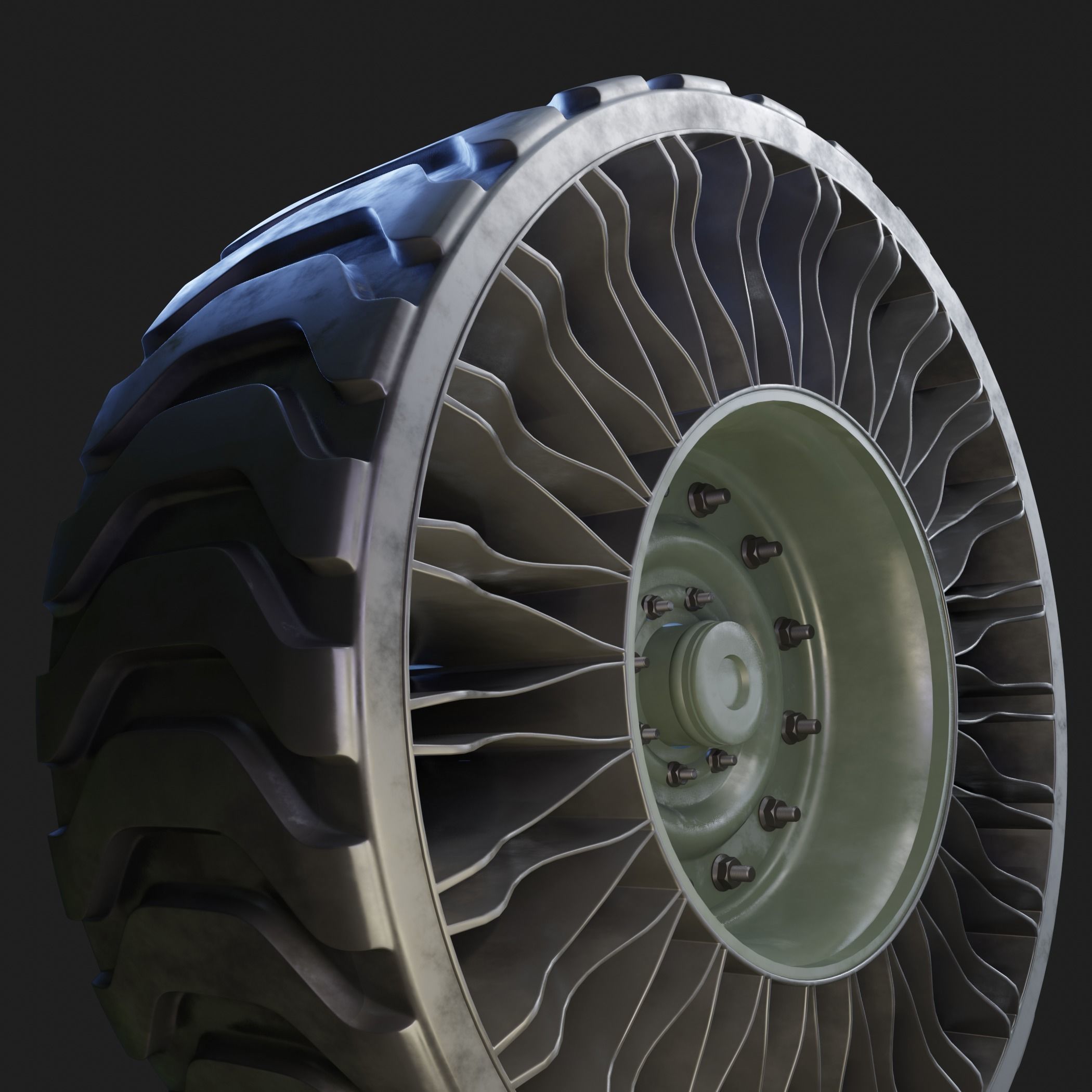 Future Truck Wheels 3D 3D Model Collection_20