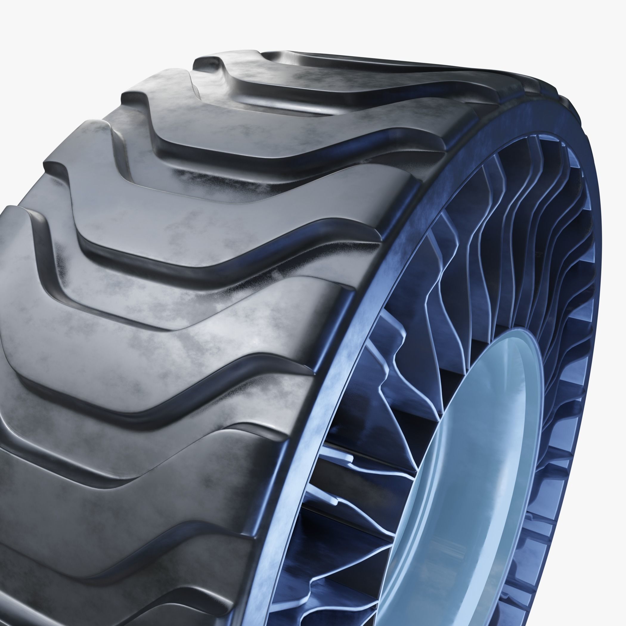 Future Truck Wheels 3D 3D Model Collection_19
