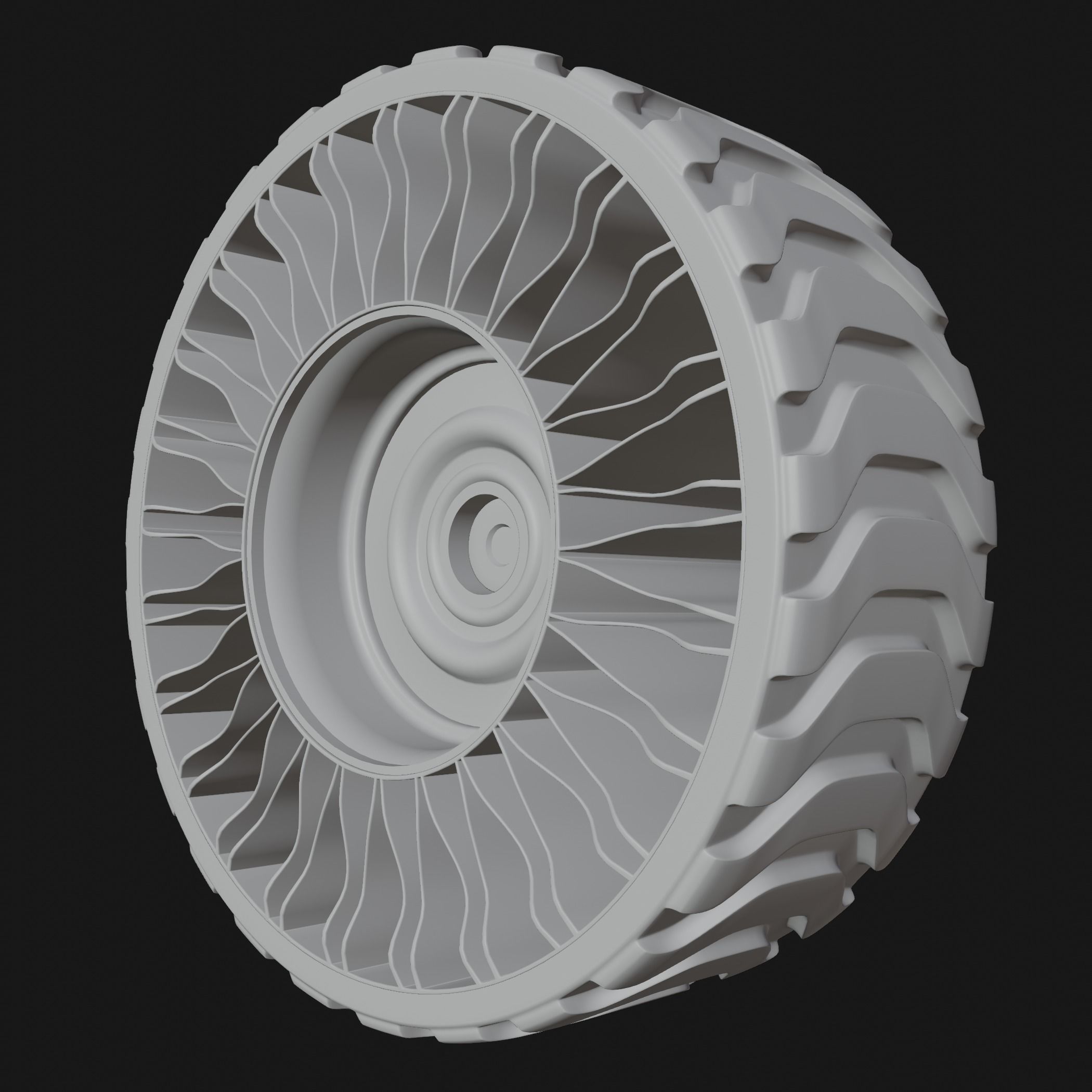 Future Truck Wheels 3D 3D Model Collection_21