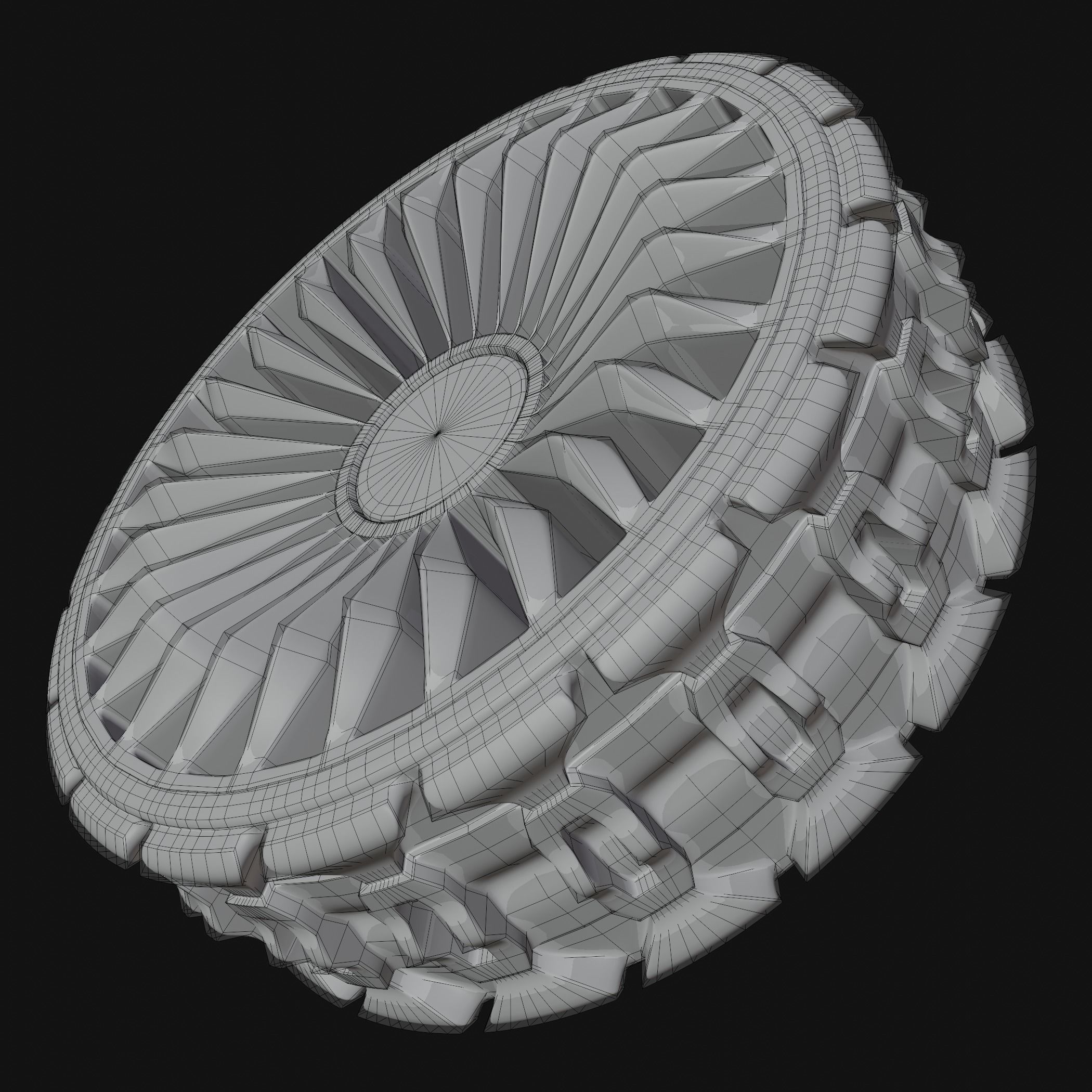 Future Truck Wheels 3D 3D Model Collection_36