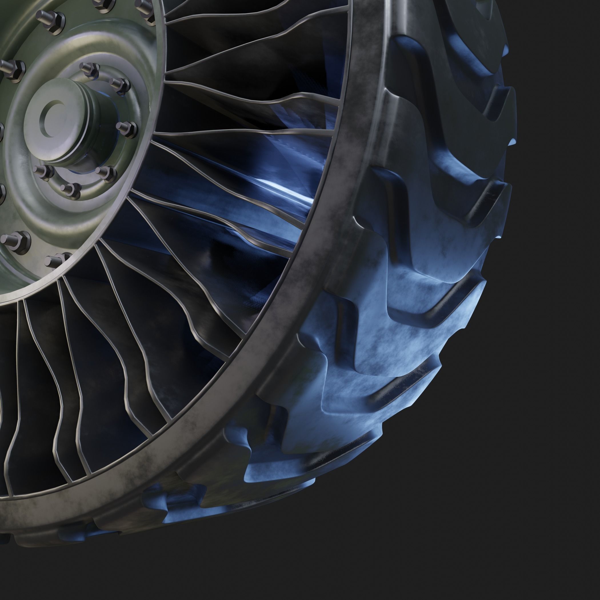Future Truck Wheels 3D 3D Model Collection_22