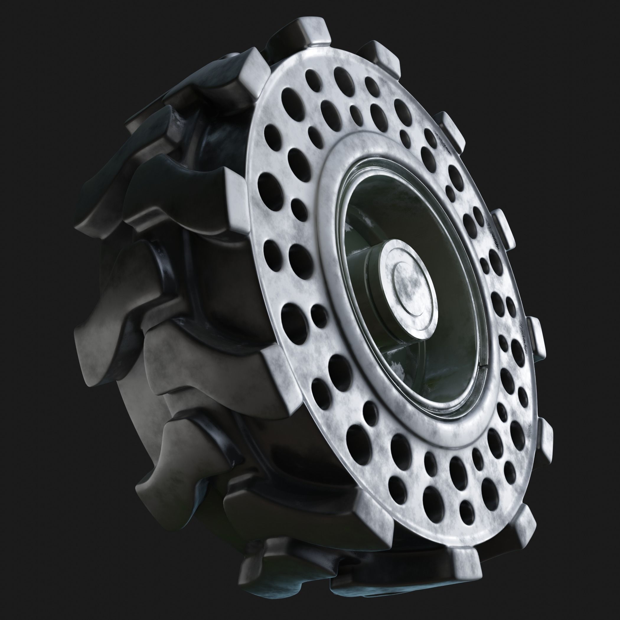 Future Truck Wheels 3D 3D Model Collection_28