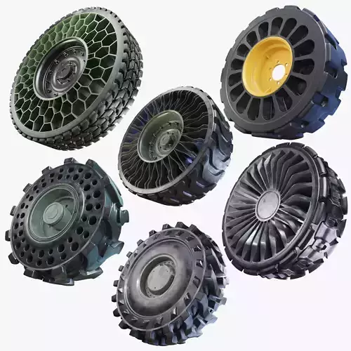 Future Truck Wheels 3D 3D Model Collection Future Truck Wheels 3D 3D Model Collection