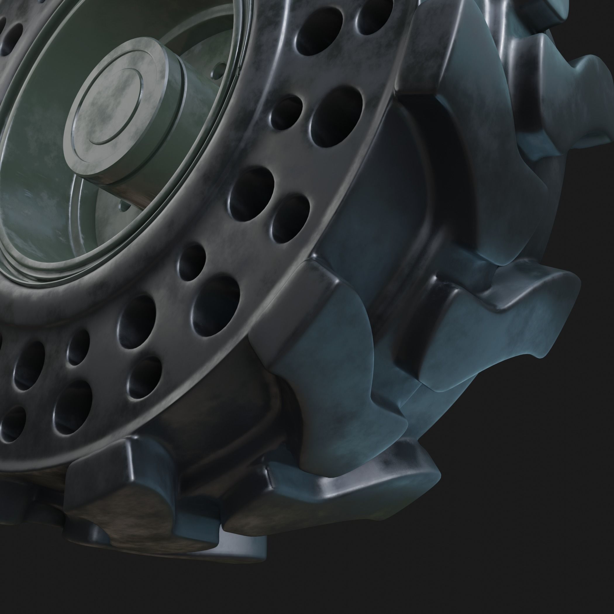 Future Truck Wheels 3D 3D Model Collection_27