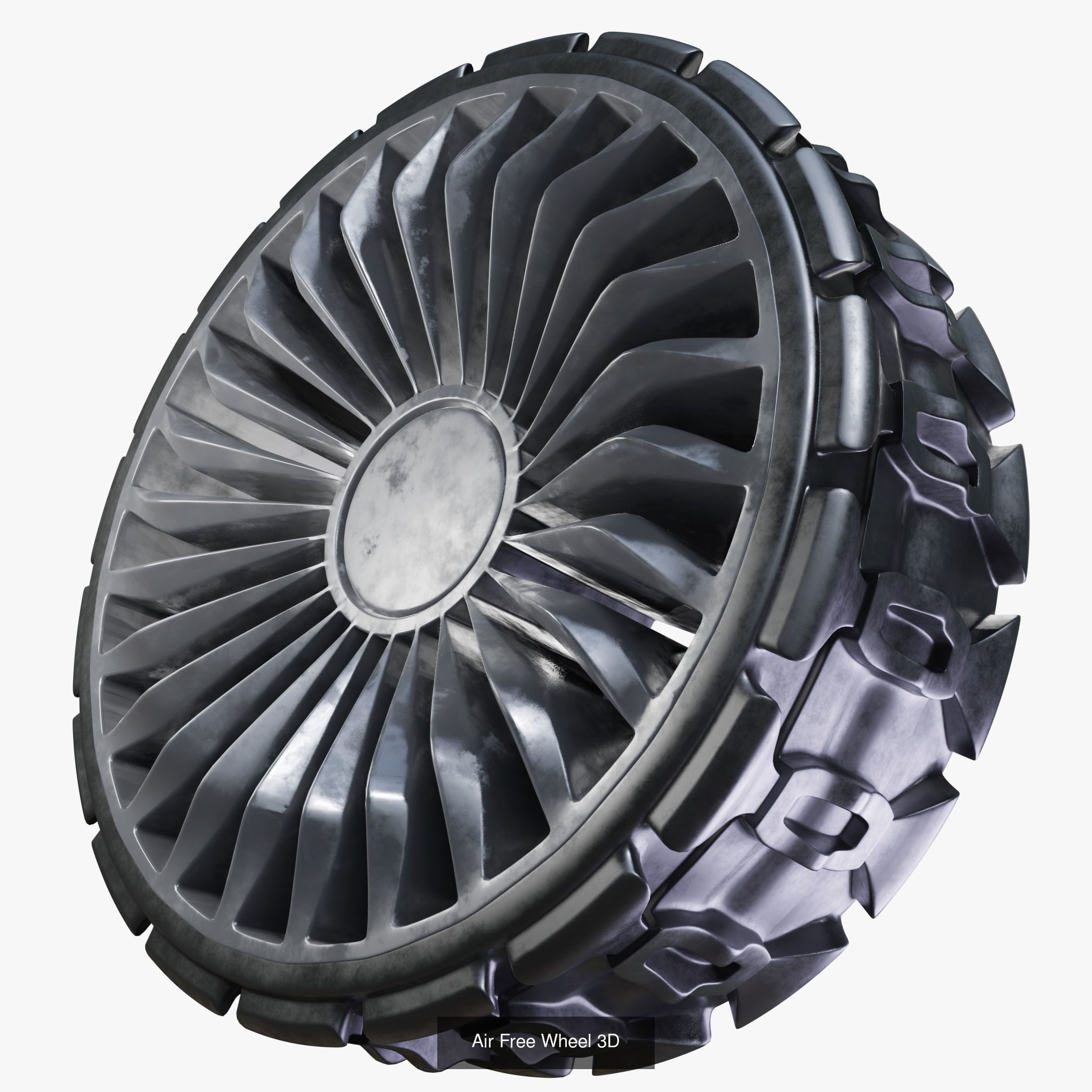 Future Truck Wheels 3D 3D Model Collection_13