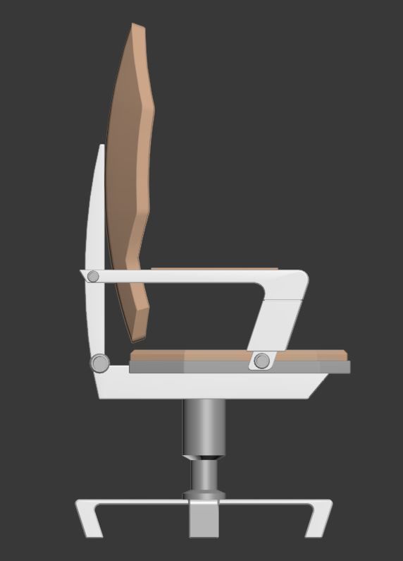 Chair office 3D model_2