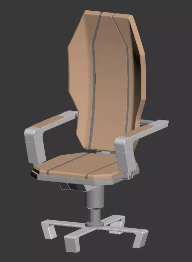 Chair office 3D model_0