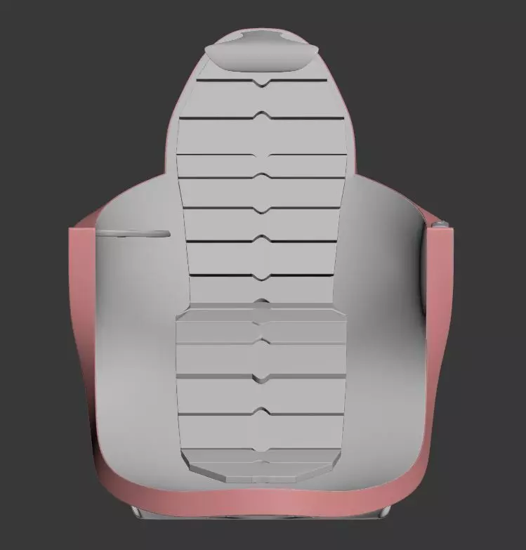 chair car seat 3D model_0