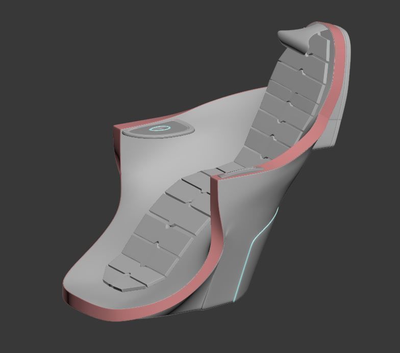 chair car seat 3D model_1