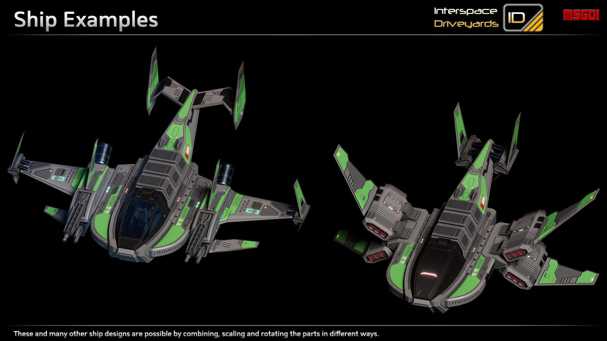 ISD Modular Bomber Low-poly 3D model_2