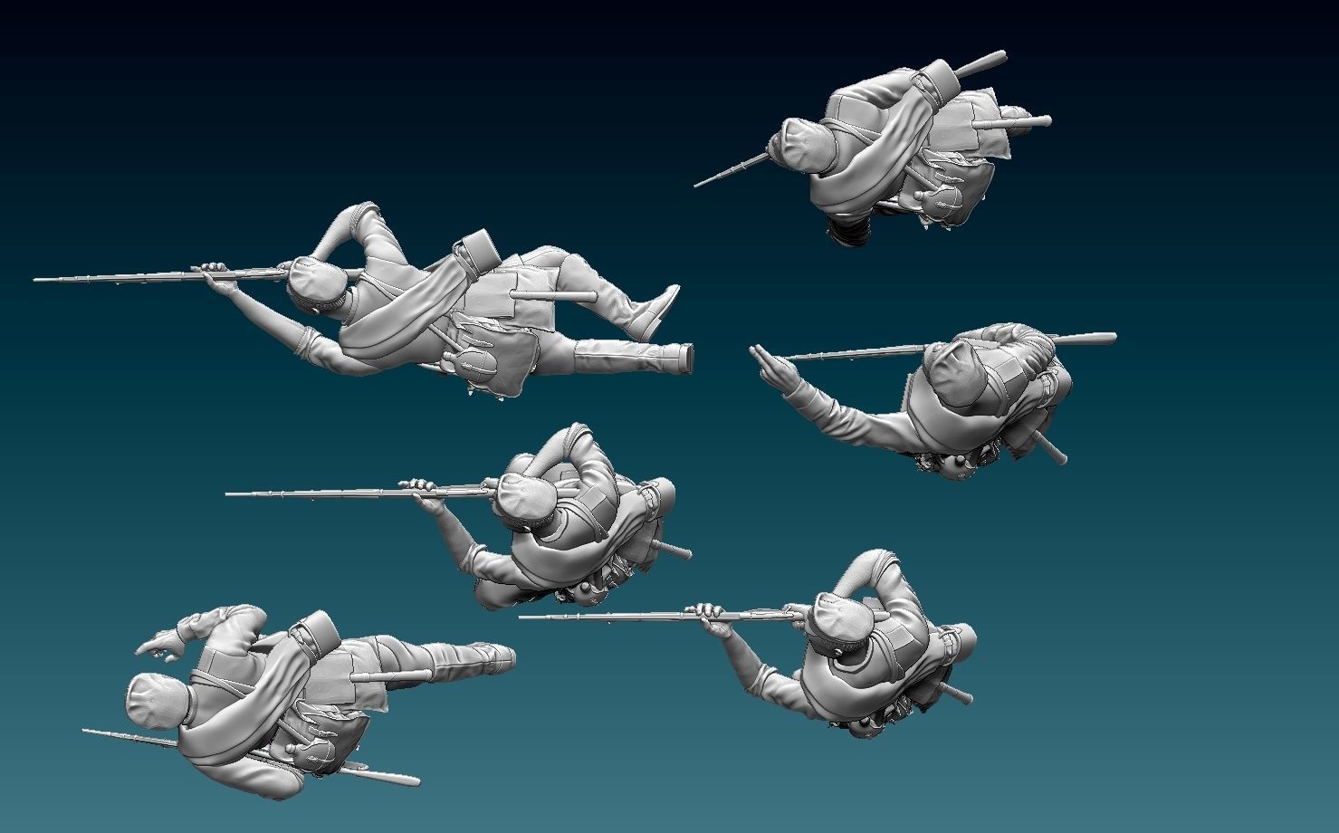 soldiers ww1 Russian empire  3D print model_8