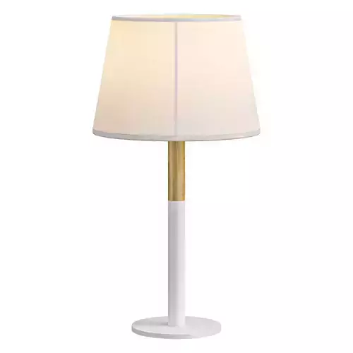 connor-a2102lt-1wh table lamp with shade and gold base