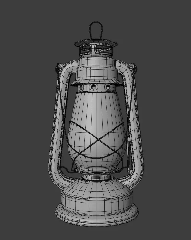 MID REALISTIC LANTERN 3D model_0
