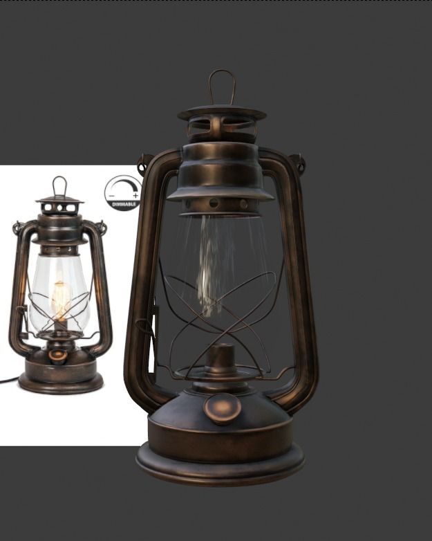 MID REALISTIC LANTERN 3D model_1