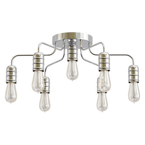 fuoco-a9265pl-7cc six light chrome ceiling light 3D model