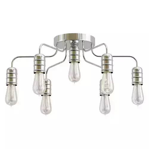 fuoco-a9265pl-7cc six light chrome ceiling light