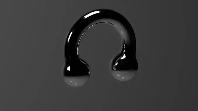 Nose ring piercing Earing Free 3D model